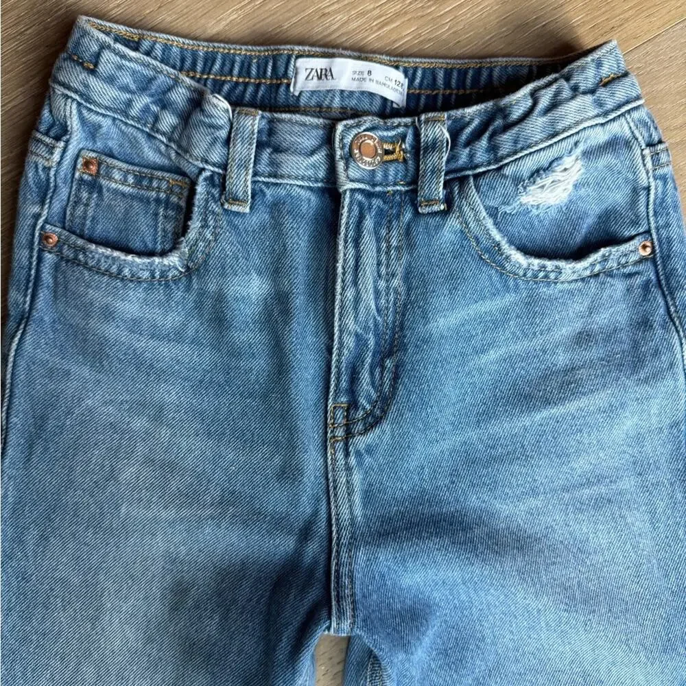 Zara Kids The Mom Fit Jeans Size 8